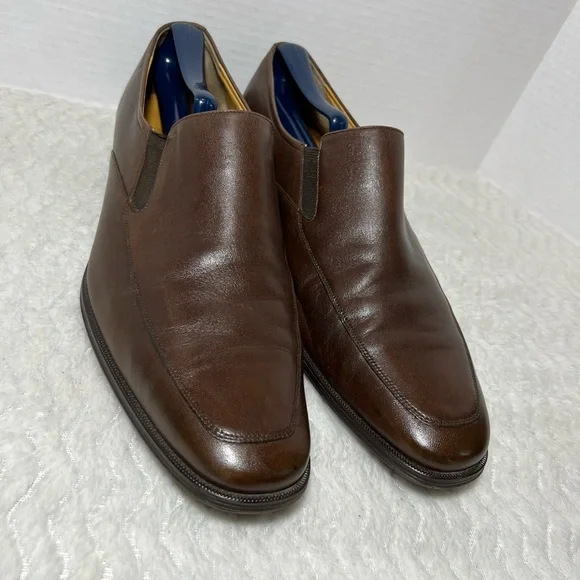 Bally | Shoes | Bally Mens Brown Calf Leather Slip On  display picture 1